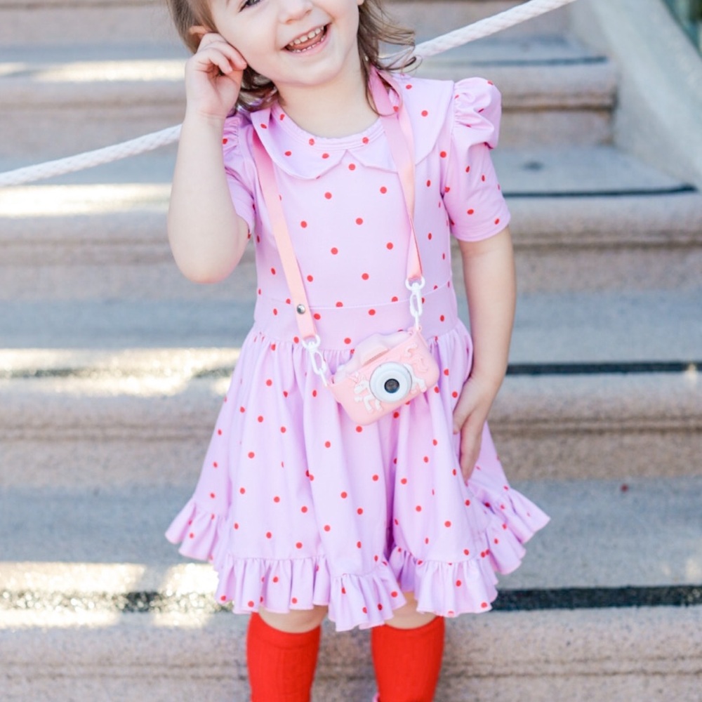 Pink Christmas/valentines day dress